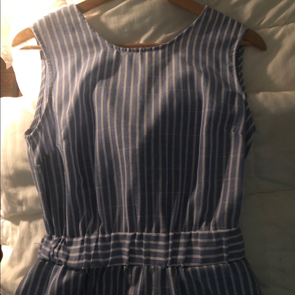Romper in blue and white stripe - Picture 3 of 6